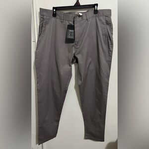 Fabletics Men's the High Side Chino Pants grey size 40x34 new